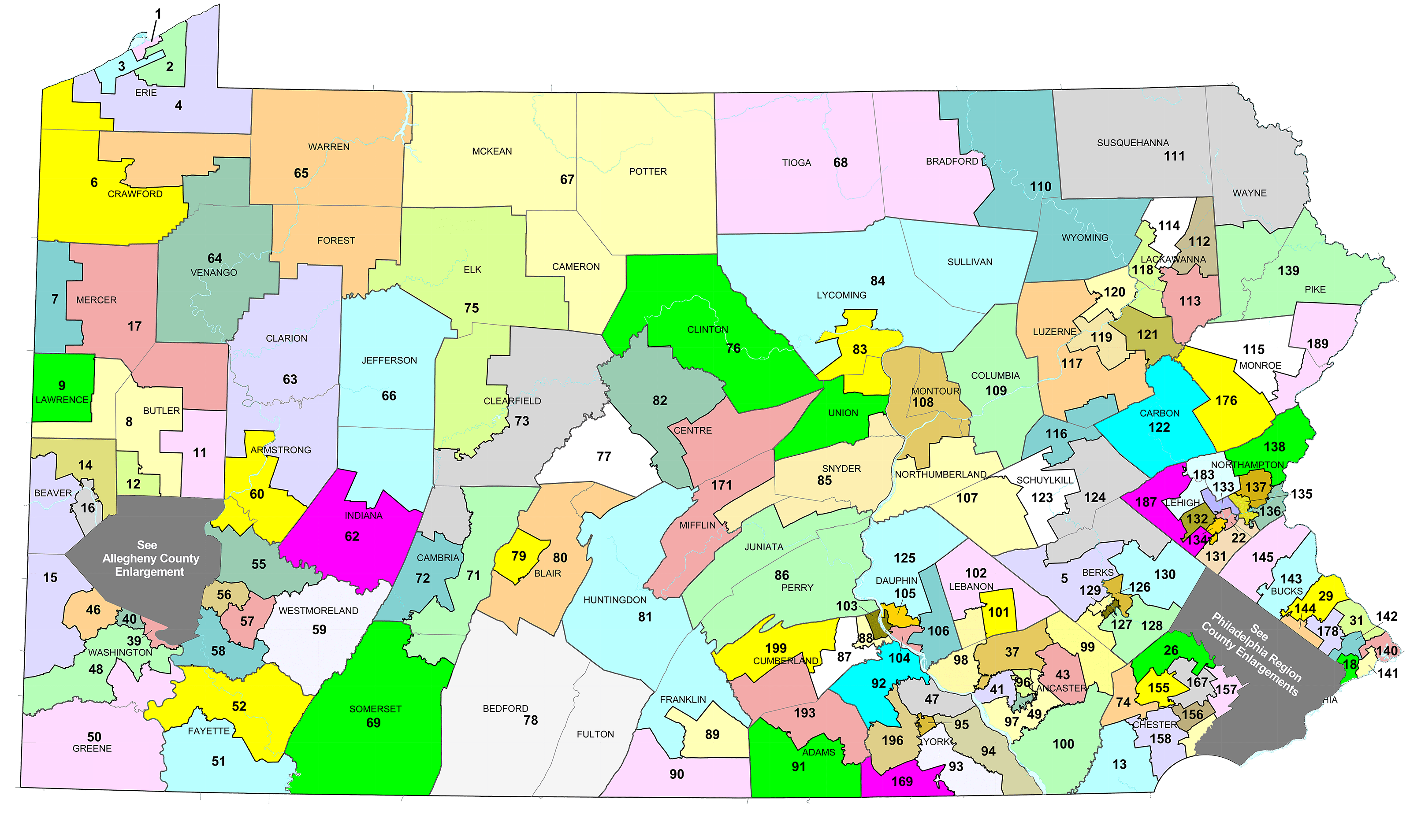 PA State House map