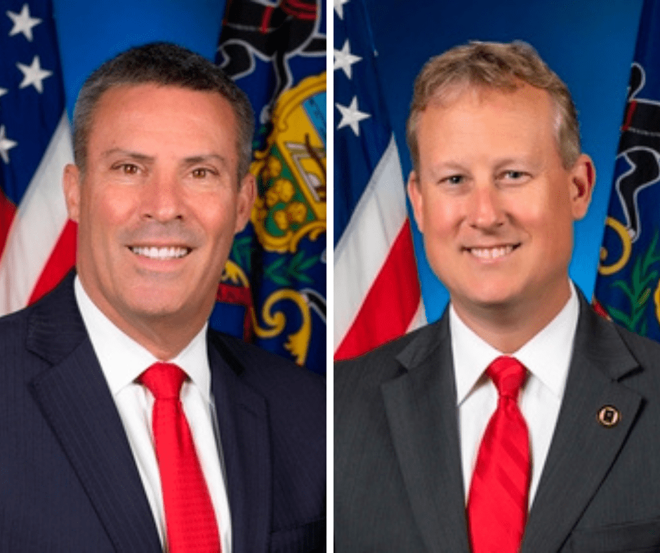 PA state senators Greg Rothman, Ryan Aument