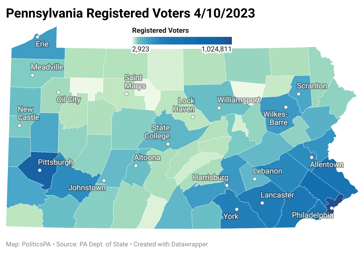 PA Registered Voters 4/10/2023