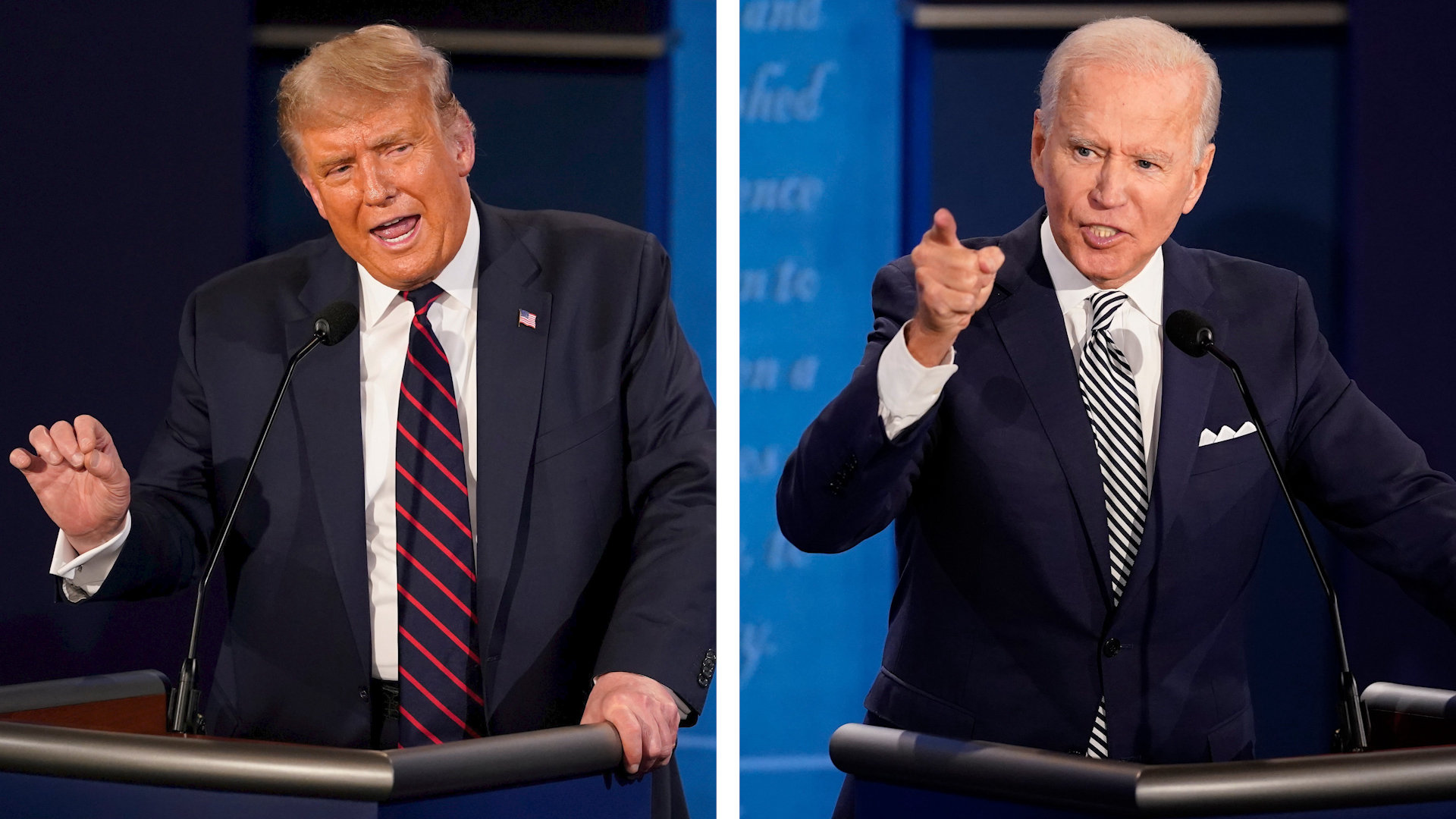 Donald Trump and Joe Biden debate