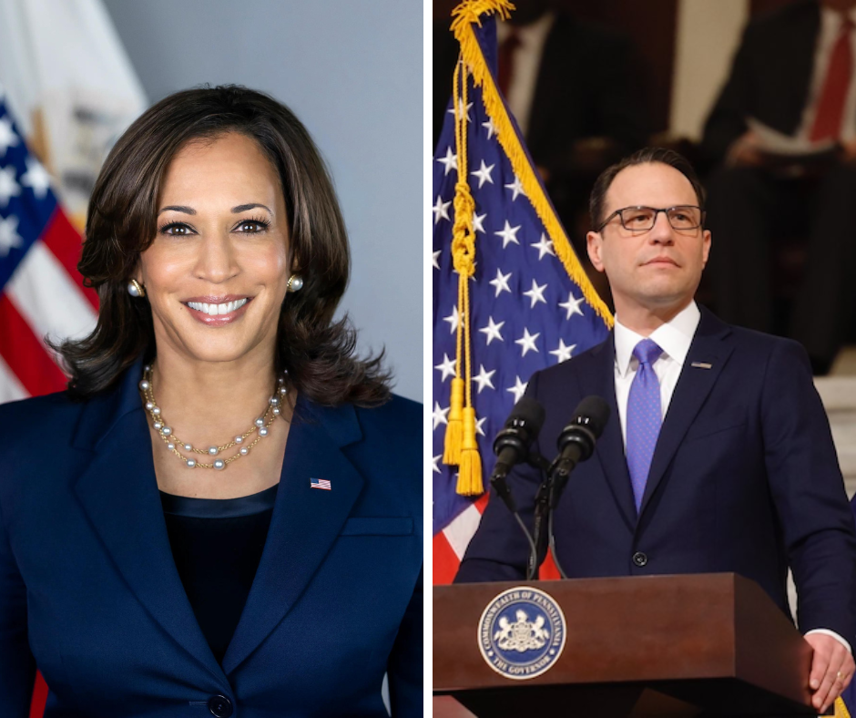 VP Kamala Harris, Gov. Josh Shapiro