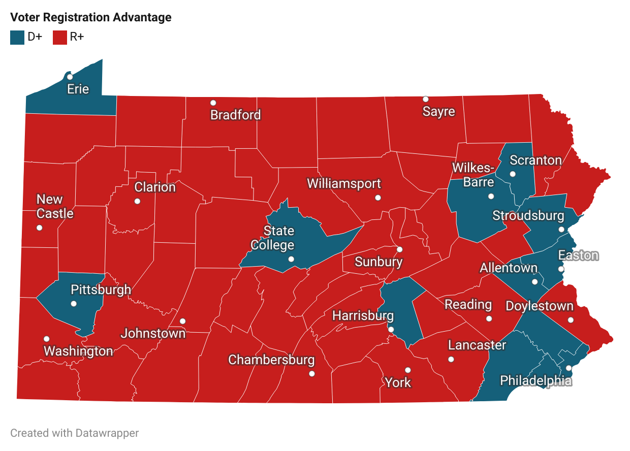 Voter Registration by County 9-16-2024