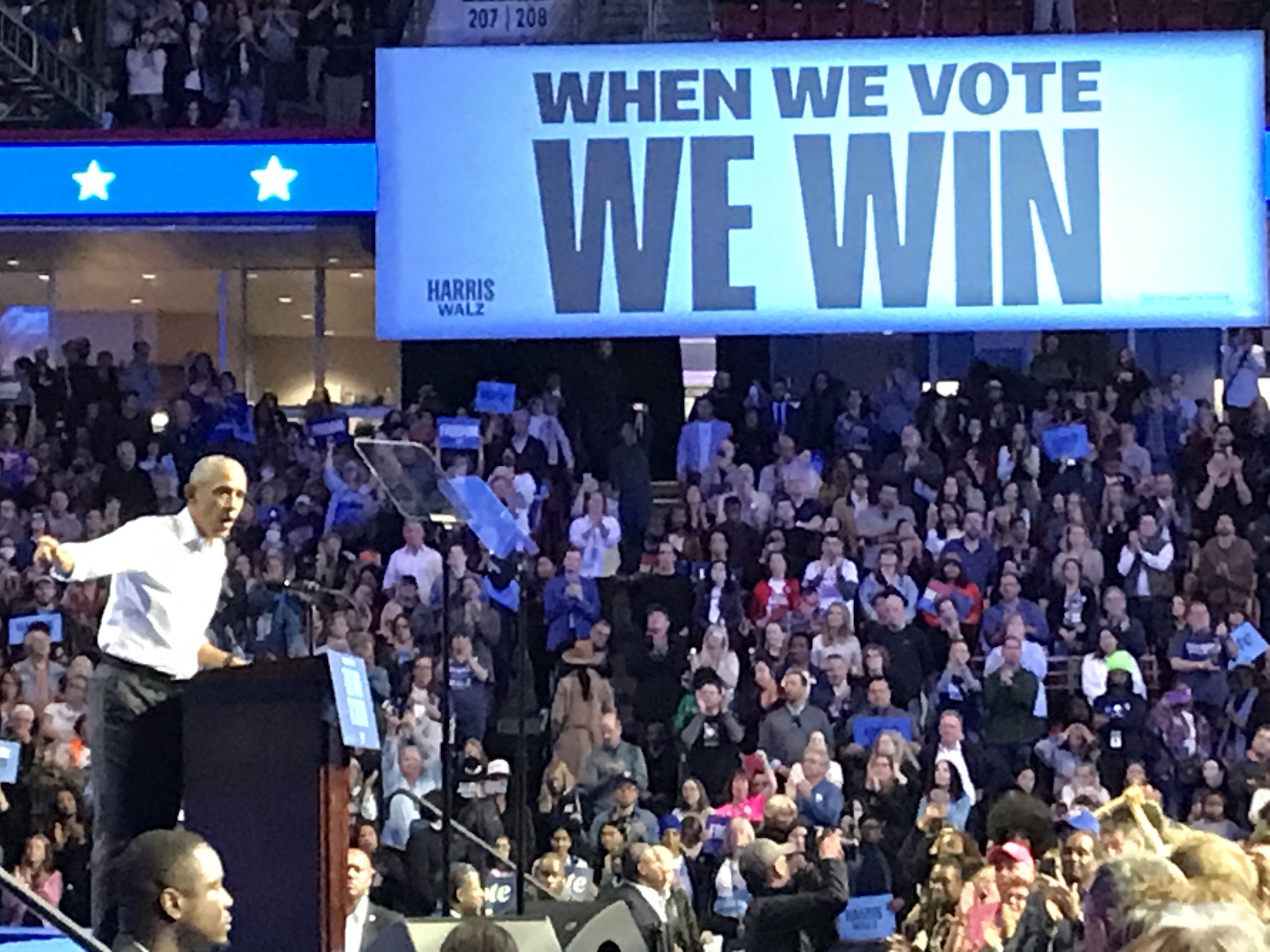 Former President Barack Obama in Philadelphia